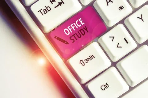 Handwriting text Office Study. Concept meaning any location or venue where a Stockfoto's