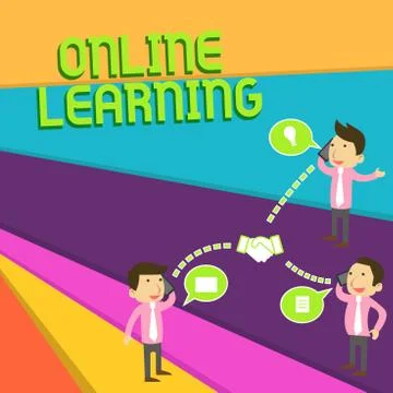 Handwriting text Online Learning. Concept meaning Larning with the assistance of Stock Illustration