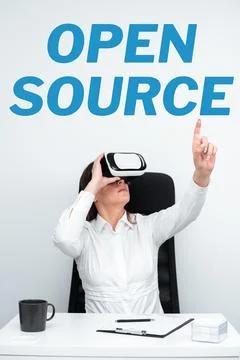 Handwriting text Open Source. Conceptual photo denoting software which original Stockfoto's