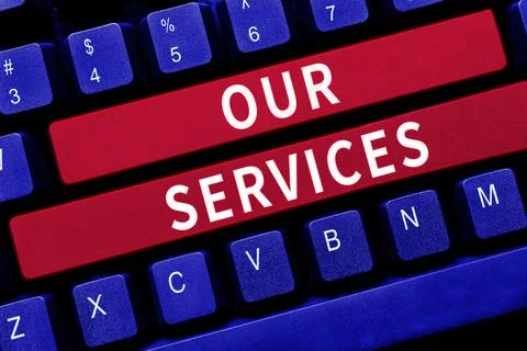 Handwriting text Our Services. Internet Concept The occupation or function of 库存照片