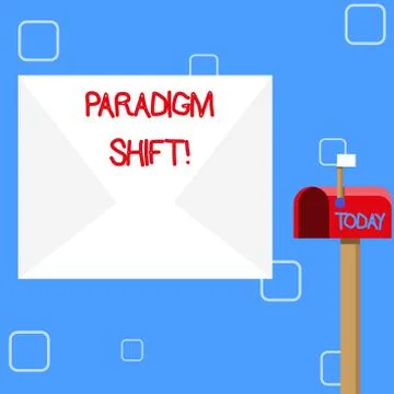 Handwriting text Paradigm Shift. Concept meaning fundamental change in approach イラスト素材