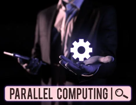 Handwriting text Parallel Computing. Word Written on simultaneous calculation by Stock-Fotos