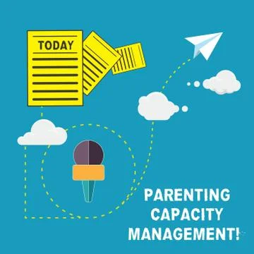 Handwriting text Parenting Capacity Management. Concept meaning parents ability Stock Illustration