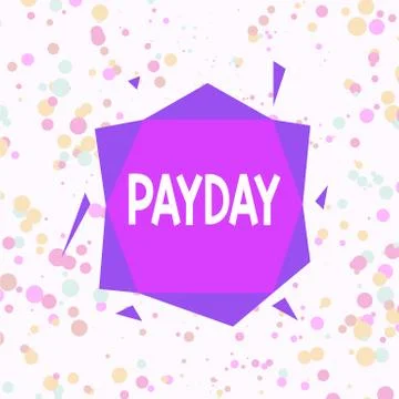 Handwriting text Payday. Concept meaning a day on which someone is paid or イラスト素材