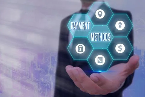 Handwriting text Payment Methods. Concept meaning Several ways utilized to Stock Photos