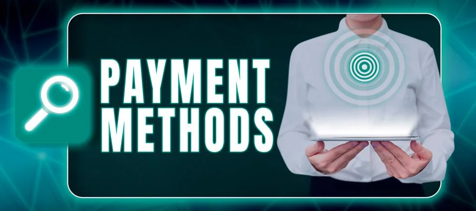 Handwriting text Payment Methods. Word for Several ways utilized to compensate a Stock Photos