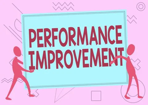 Handwriting text Performance Improvement. Internet Concept Measure and Modify Stock Illustration