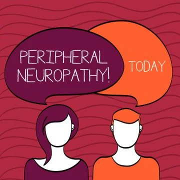 Handwriting text Peripheral Neuropathy. Concept meaning condition or disease Stock Illustration