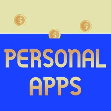 Handwriting text Personal Apps. Concept meaning Organizer Online Calendar 스톡 일러스트