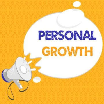 Handwriting text Personal Growth. Concept meaning improve develop your skills Stockillustratie