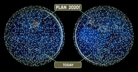 Handwriting text Plan 2020. Concept meaning detailed proposal doing achieving Stock Photos