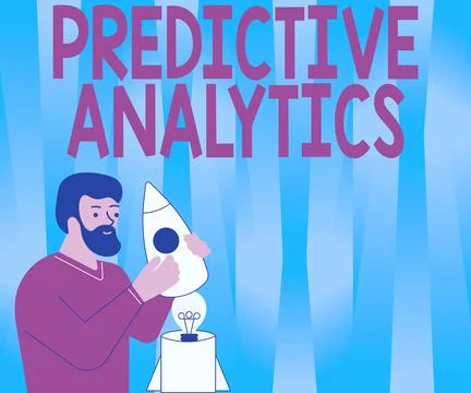 Handwriting text Predictive Analytics. Conceptual photo Optimize Collection Stock Illustration