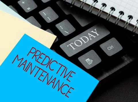 Handwriting text Predictive Maintenance. Internet Concept Predict when Equipment 写真素材