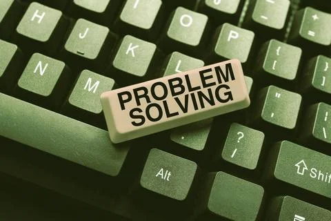 Handwriting text Problem Solving. Business showcase having a good capability of Stock Photos