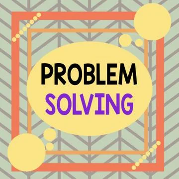 Handwriting text Problem Solving. Concept meaning to find an answer or means of 스톡 일러스트