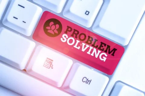 Handwriting text Problem Solving. Concept meaning process of finding solutions Foto stock