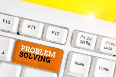 Handwriting text Problem Solving. Concept meaning process of finding solutions Foto stock