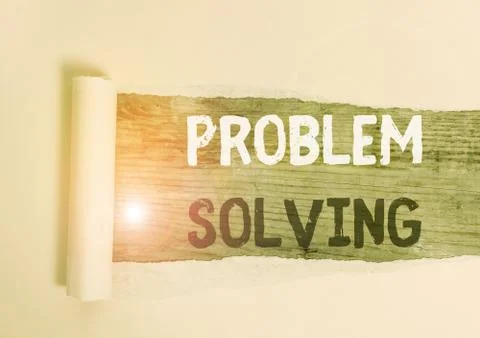 Handwriting text Problem Solving. Concept meaning process of finding solutions Foto stock