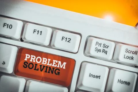 Handwriting text Problem Solving. Concept meaning process of finding solutions Foto stock