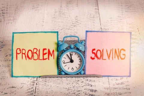 Handwriting text Problem Solving. Concept meaning process of finding solutions Foto stock