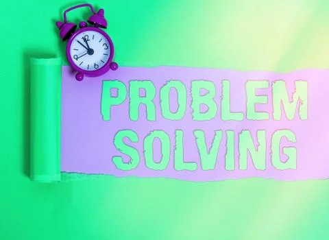 Handwriting text Problem Solving. Concept meaning process of finding solutions Foto stock