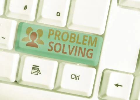 Handwriting text Problem Solving. Concept meaning process of finding solutions Foto stock
