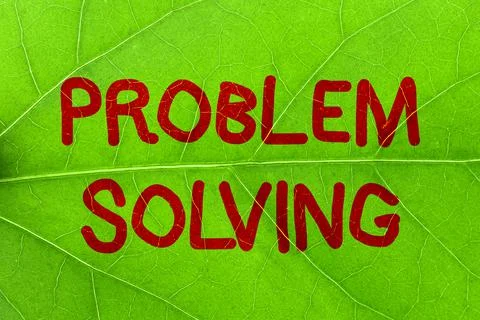 Handwriting text Problem Solving. Word Written on process of finding solutions Stock Photos