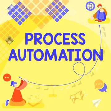 Handwriting text Process AutomationTransformation Streamlined Robotic To avoid 스톡 일러스트
