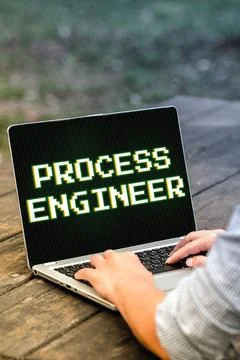 Handwriting text Process Engineer. Conceptual photo deciding how to go about Stock Photos