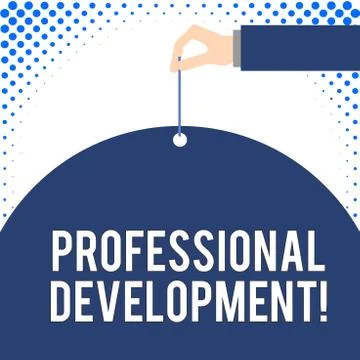 Handwriting text Professional Development. Concept meaning Learning to earn or Stock Illustration