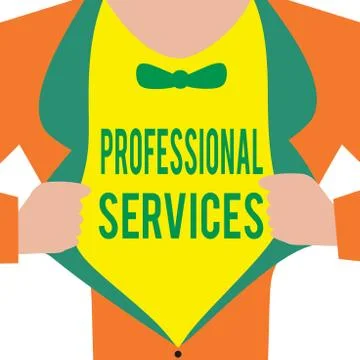 Handwriting text Professional Services. Concept meaning offer Knowledge based Stock Illustration