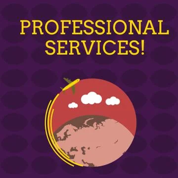 Handwriting text Professional Services. Concept meaning offer Knowledge based Stock Illustration