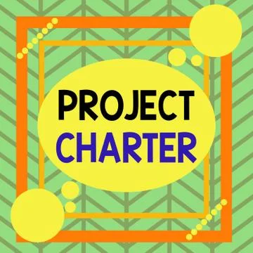 Handwriting text Project Charter. Concept meaning typically short formal Stock Illustration