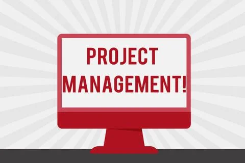 Handwriting text Project Management. Concept meaning method of organizing all Stockillustratie