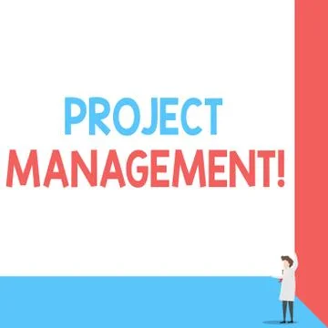 Handwriting text Project Management. Concept meaning Application Process Skills 스톡 일러스트