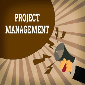 Handwriting text Project Management. Concept meaning Application Process Skills Stock Illustration