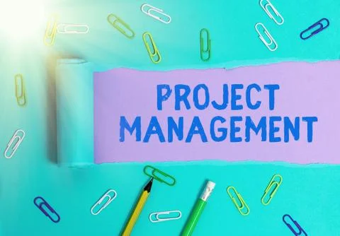 Handwriting text Project Management. Concept meaning Application Process Skills 스톡 사진