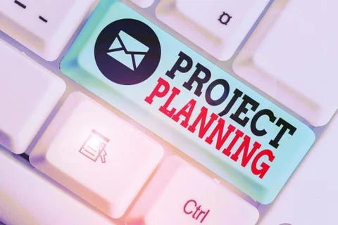 Handwriting text Project Planning. Concept meaning plan and subsequently report Stock Photos