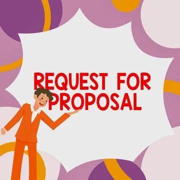 Handwriting text Request For Proposal. Conceptual photo document contains Illustrazione stock