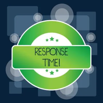 Handwriting text Response Time. Concept meaning The amount of time that a イラスト素材
