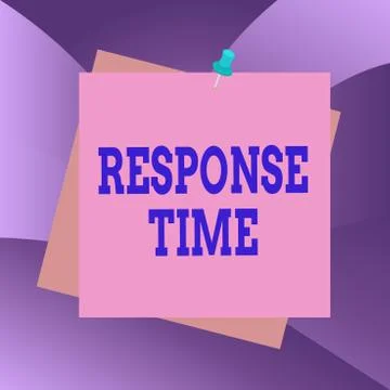 Handwriting text Response Time. Concept meaning The amount of time that a イラスト素材
