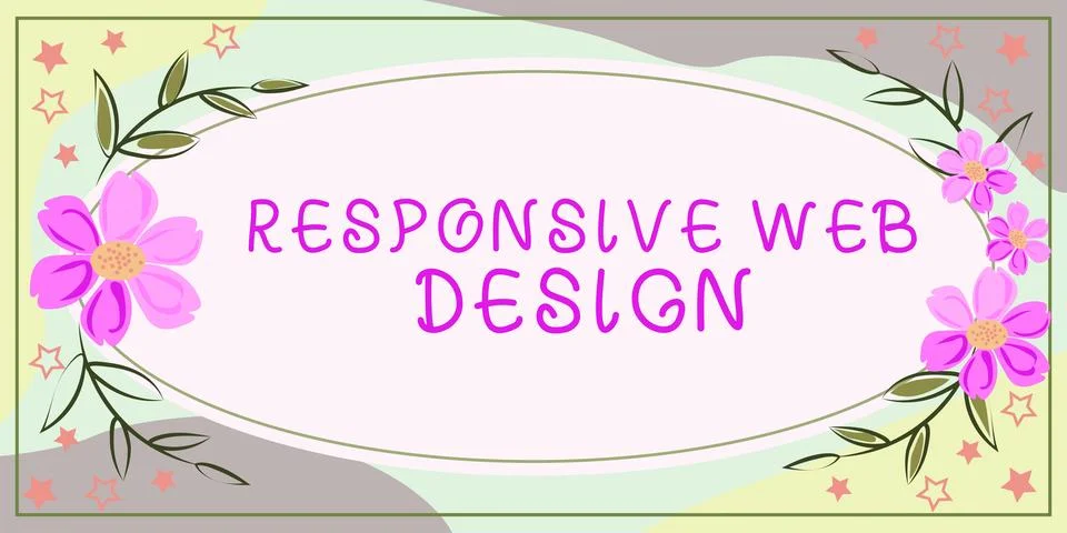 Handwriting text Responsive Web Design. Conceptual photo web page creation that Stock-Illustration