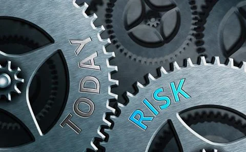 Handwriting text Risk. Concept meaning implies future uncertainty about Illustrazione stock