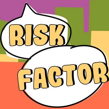 Handwriting text Risk Factor. Business approach Something that rises the chance Illustrazione stock