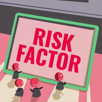Handwriting text Risk Factor, Internet Concept Something that rises the chanc Stock Illustration