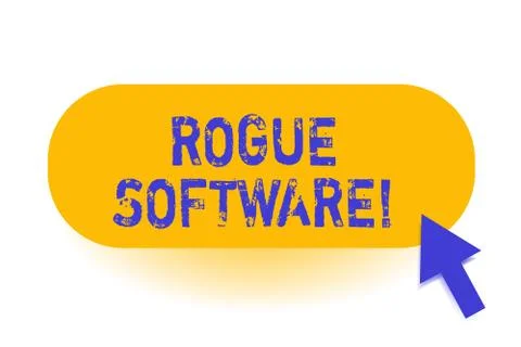 Handwriting text Rogue Software. Concept meaning type of malware that poses as 스톡 일러스트