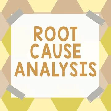 Handwriting text Root Cause Analysis. Word Written on Method of Problem Solving 스톡 일러스트