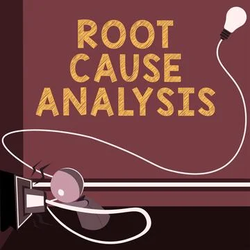 Handwriting text Root Cause Analysis. Concept meaning Method of Problem Solving 스톡 일러스트