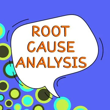 Handwriting text Root Cause Analysis. Word for Method of Problem Solving 스톡 일러스트