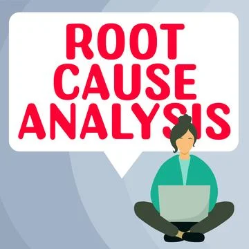 Handwriting text Root Cause Analysis. Concept meaning Method of Problem Solving Stock Illustration